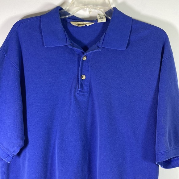 Eddie Bauer Three Button Pull Over Men Polo Shirt Size L - Picture 2 of 8